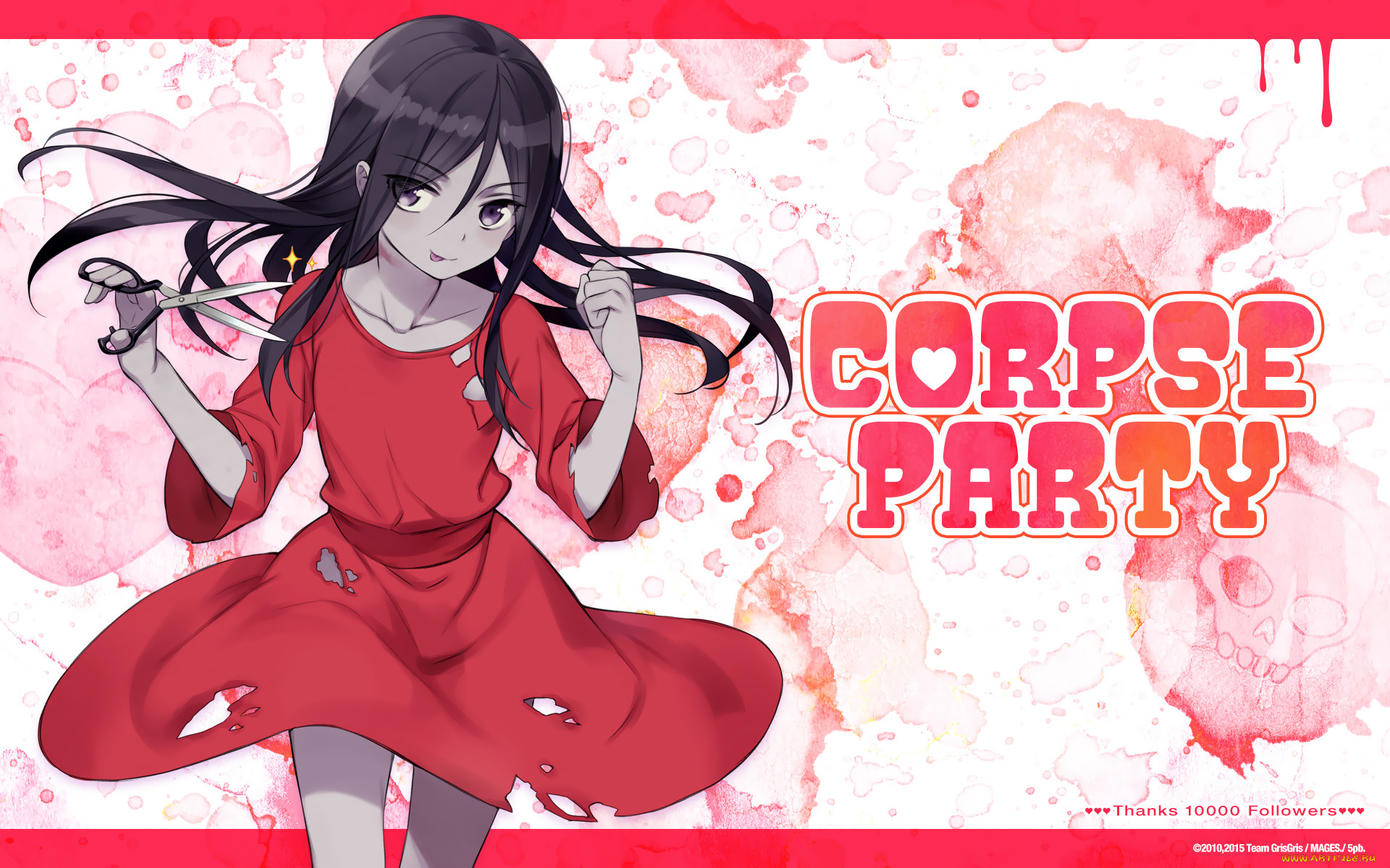 Обои corpse party Аниме (Unknown, Другое ), обои для рабочего стола,  фотографии corpse party, аниме, unknown, другое, девушка, арт, shinozaki,  sachiko, corpse, party, ножницы Обои для рабочего стола, скачать обои  картинки заставки